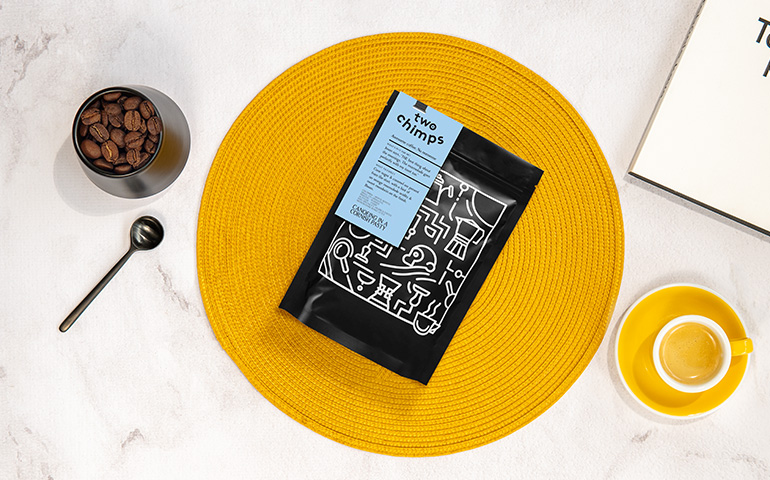 Coffee beans Two Chimps “Canoeing in a Cornish Pasty” 