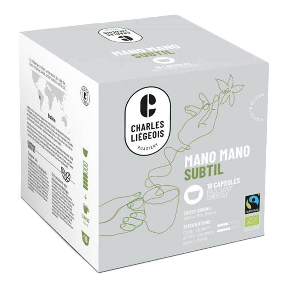 Coffee capsules Charles Liégeois "Mano Mano Subtil", 80 pcs.