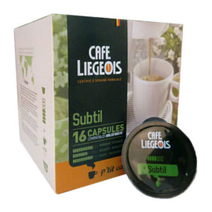 Coffee capsules Café Liégeois "Subtil"