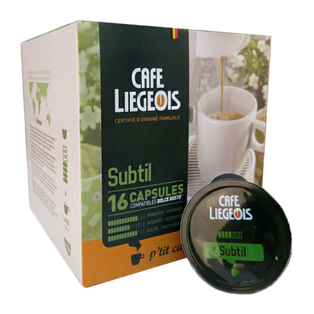 Coffee capsules Café Liégeois "Subtil"