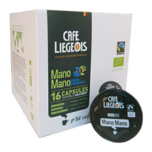 Coffee capsules Café Liégeois "Mano Mano"